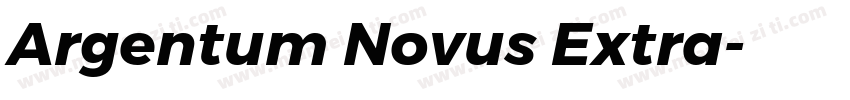 Argentum Novus Extra字体转换